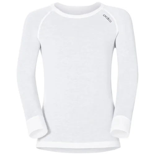 Odlo Kinder Active Warm Eco Longsleeve 80A - Weiss - Funktionsunterwäsche mit hervorragendem Klimamanagement, ideal für aktive Kinder und angenehmen Tragekomfort.