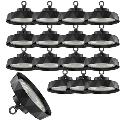 Xtend EcoLight 16x LED Hallenstrahler 100W 6000K Tageslichtweiß dimmbar 160lm/w energieefizent Highbay Ufo LED Hallenbeleuchtung IP65
