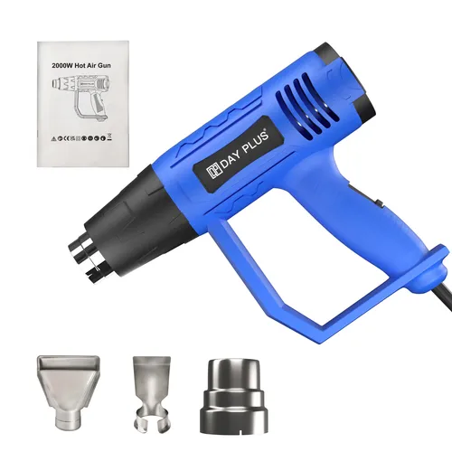 Heißluftpistole 2000 Watt mit 4 Düsen und Gerätekoffer