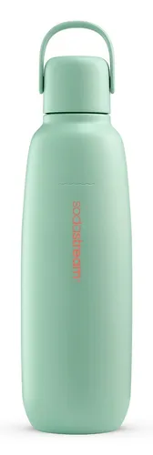 SodaStream fizz&go COOL Metallflasche Mint 0,9L - Zubehör für Wassersprudler: Die doppelwandig vakuumisolierte Flasche hält Getränke bis zu 12 Stunden warm oder kalt und ist spülmaschinengeeignet.