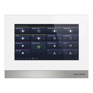 Busch-Jaeger H8236-4W-03 IP Touch 7 - Zentrales Bedienpanel für Busch-Welcome® IP und Busch-free@home® oder KNX. Mit kapazitivem Display, Freisprechfunktion und integrierter Kamera für Videoüberwachung.