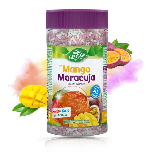 KING GEORGE Mango Maracuja Instant Teegetränk 6 x 400g von TSI Consumer Goods GmbH
