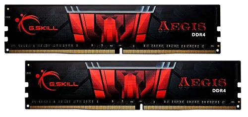 G.SKILL 16GB (2 x 8GB) Aegis DDR4 PC4-24000 3000MHz for Intel Z170 Platform Desktop Memory Model F4-3000C16D-16GISB, F4-3000C16D-16GISB_SML, Schwarz