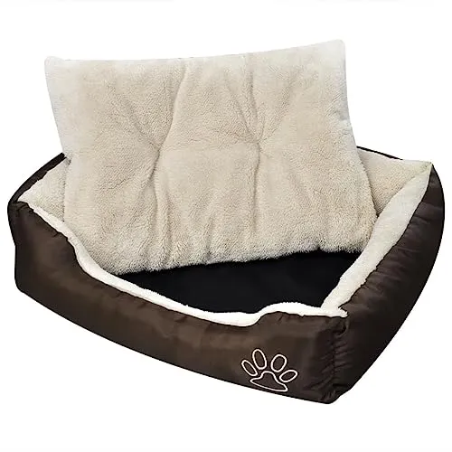 vidaXL Hundebett XL mit Kissen – Gemütliches Hundesofa für Hunde und Katzen - Hochwertiges Hundebett aus wasserabweisendem Oxford-Gewebe, ideal für drinnen und draußen. Mit rutschfester Unterlage und dickem Kissen für optimalen Komfort.