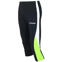 Airtracks Lauftights Laufhose 3/4 Lang (Sporthose mit Kompressionswirkung) & Quick Dry Funktion » S M L Xl XXL XXXL « schwarz M