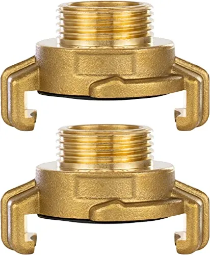 Poppstar 2er-Set Messing Schnellkupplung 3/4 Zoll Außengewinde (G 3/4