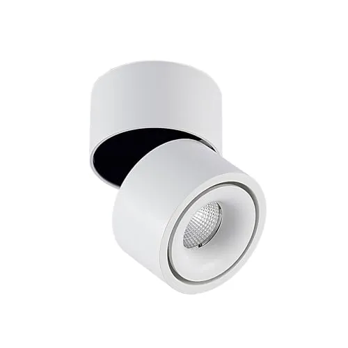 Arcchio LED Deckenlampe Rotari (Modern) in Weiß aus Aluminium (1 flammig,) - Deckenleuchte Wandleuchte Strahler Spot Lampe Flurleuchte