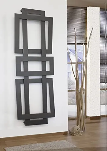 Badheizkörper Design ART 180 x 60 cm, 1019 Watt - Design-Heizkörper für Badezimmer, ideal zum Trocknen von Handtüchern und Erwärmen der Raumluft, hergestellt in Deutschland mit exzellenter Verarbeitung und 5 Jahren Garantie.