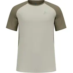 Odlo X-alp Trail T-Shirt - Agate Gray (40460) L - Luftiges T-Shirt für Herren, ideal für Speed Hiking, Laufen und Fitness. Mit atmungsaktivem Material und reflektierenden Details für optimale Sichtbarkeit und Komfort bei Abenteuern im Freien.