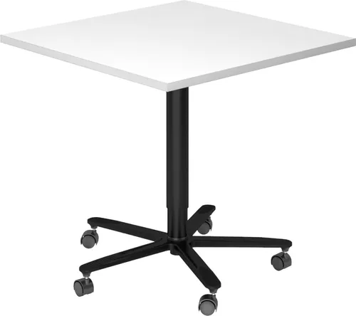 bümö Säulenhubtisch eckig ST in weiß von bümö