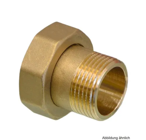 OEG GmbH Wasserrohr Messing Anschlussverschraubung flachdichtend, 3/8