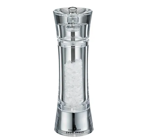SALZMÜHLE AACHEN 18 CM ACRYL VON ZASSENHAUS - Wecker: Stilvolle Salzmühle aus robustem Acryl, ideal für die perfekte Würze in Ihrer Küche.