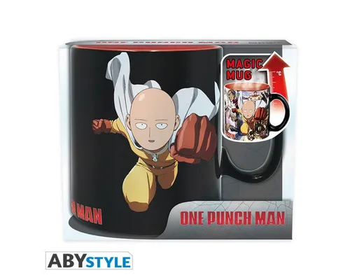 ABYstyle Tasse One Punch Man Mug Heat Change 460 ml Heroes With Box