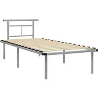 Bettgestell Grau Metall 90x200 cm