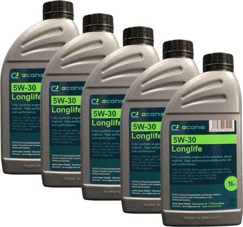 Motoröl Multipack 5x1 Liter 5W-30 C3 SN ECANIS Longlife