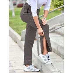 Sporthose CATAMARAN, Damen, Gr. 44/46, Normalgrößen, anthrazit, 95% Baumwolle, 5% Elasthan, unifarben, lang, Hosen Sporthose