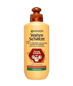 Produktbild GARNIER Wahre Schätze 2-in-1 Pflege & Styling Honig Schätze Leave-in-Treatment 200 ml