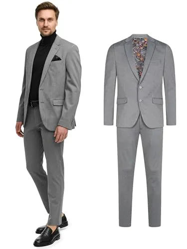 Jeff Anzug JFEzra SET 2-tlg. grau 52 von Jeff Green