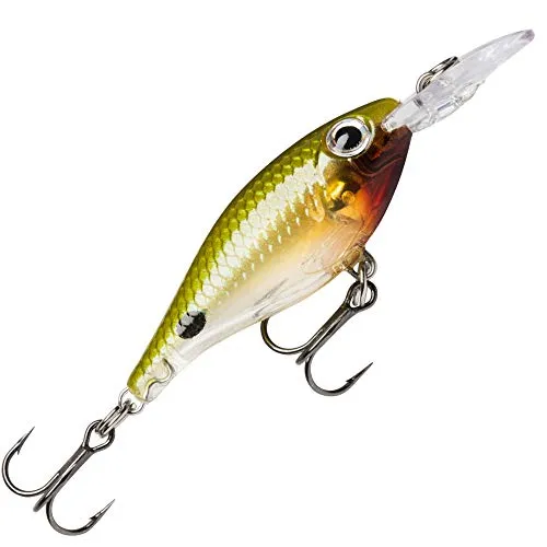 Rapala Unisex-Adult Ultra Light Shad Angelköder-Angelzubehör mit Dip Flap-Süßwasser Spinnköder-Lauftiefe 1.2-1.5m-Fischköder 4cm, 3g-Hergestellt in Estland-Glass Dot Ayu UV, Standard