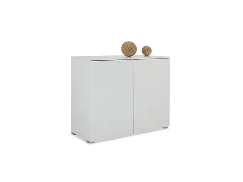 Kommode SUNSHINE 100x80x40 cm - Elegantes Sideboard für Ihr Zuhause - Moderne Kommode in Weiß, ideal als Bürokommode oder Anrichte. Mit großzügigen Abmessungen und zeitlosem Design passt sie in jede Einrichtung.