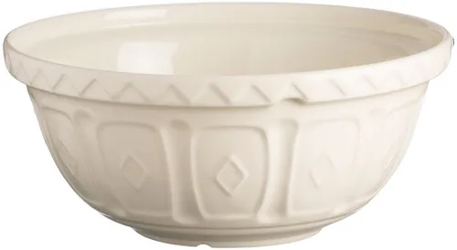 Mason Cash Rührschüssel mit markantem Muster, Ø 29 cm - Rührschüsseln aus robustem Steingut, spülmaschinengeeignet und ideal für die Zubereitung von Speisen oder als dekorative Obst- oder Salatschüssel.