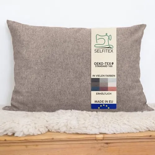 Zierkissen Braun von Selfitex