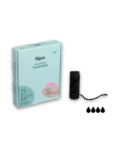 Taynie Tampons Waschbare Tampons extra stark - wiederverwendbare Tampons starke Tage, Extra stark, 1-St., waschbare Tampons / wiederverwendbare Tampons aus Bio Baumwolle