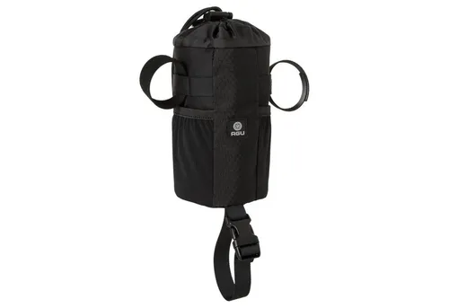AGU Vordertasche Lenker Venture Snack Pack 1L Schwarz - Fahrradtasche mit viel Platz für Snacks und Getränke, wasserabweisend und mit reflektierenden Elementen für mehr Sicherheit beim Radfahren.