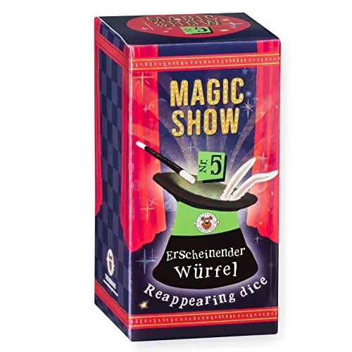 TRENDHAUS 957856 Magic Show Nr. 5 [ Erscheinender Würfel ], Verblüffende Zaubertricks für Kinder ab 6 Jahren, Inkl. Online-Videos