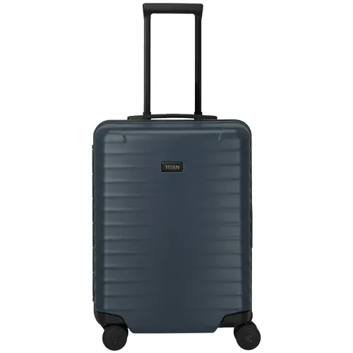 TITAN Overseas Trolley S23 4-Rollen - Midnight Blue - Trolley mit 23 cm Tiefe für mehr Stauraum, kratzresistent und mit stabiler Rahmenkonstruktion. Ideal für Vielflieger und Geschäftsreisen – Qualität Made in Germany.