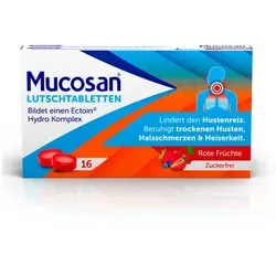MUCOSAN Lutschtabletten rote Früchte – 16 Stück