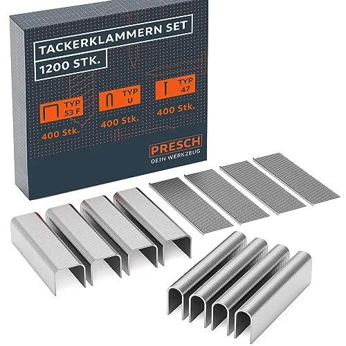 PRESCH Tackerklammern Set 1200 Stk.
