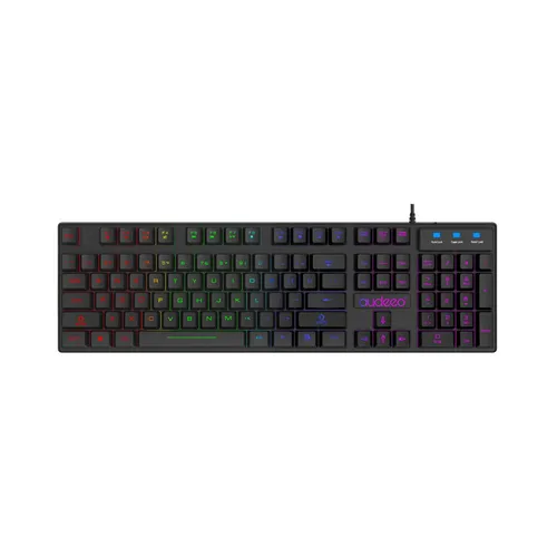 HAC24 Keyboard Beleuchtet Deutsches Layout Gaming-Tastatur (RGB LED QWERTZ Schwarz USB)