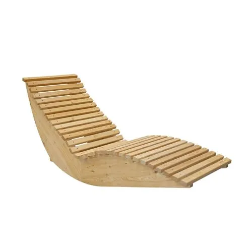 HOME DELUXE Wellenholzliege WOLGA in beige von Home Deluxe