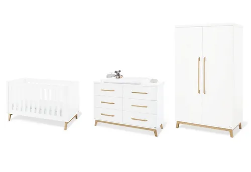 Pinolino® Babymöbel-Set Kinderzimmer-Set 'Riva' extrabreit, 3-tlg.