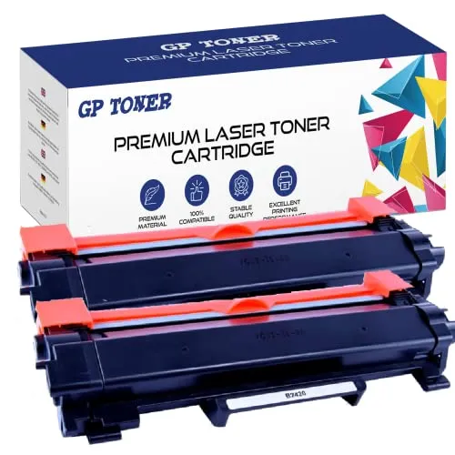 Produktbild GP TONER Kompatibel TN-2420 Tonerkartusche als Ersatz für Brother TN2420 TN2410 MFC-L2710DW MFC-L2710DN MFC-L2750DW DCP-L2530DW DCP-L2510D DCP-L2550DN HL-L2350DW HL-L2310D HL-L2370DN 2 Schwarz
