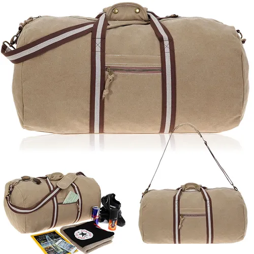 Reisetasche Quadra Riffle Canvas Canvastasche Tasche Sporttasche Weekender Camel