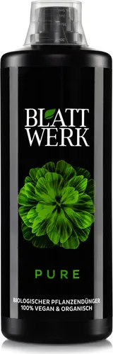 BLATTWERK Pure Bio Universaldünger, veganer organischer NPK Flüssig-Dünger 1L