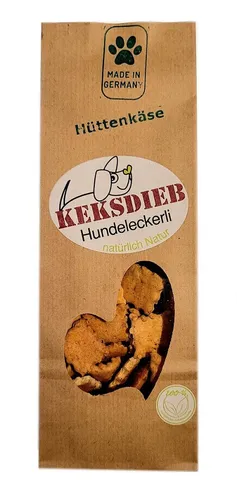 Keksdieb Hundekekse 100g (EUR 39,90 / kg)   Hundeleckerli Hüttenkäse Hundesnack