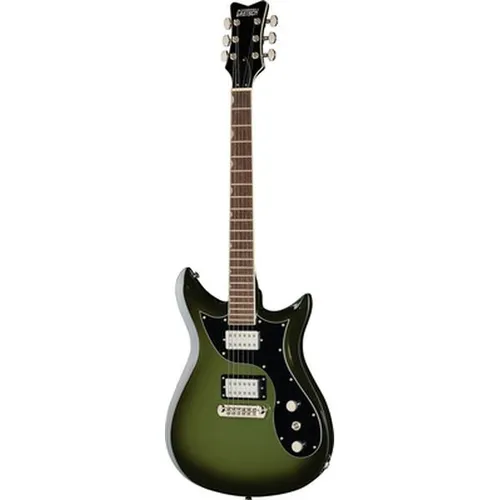 Gretsch EMTC CVT WYCHWD GRN E-Gitarre - E-Gitarre mit Mahagoni-Korpus und Performance 'C' Halsform, ausgestattet mit 2x Twin Six Humbuckern für kraftvollen Sound und vielseitige Spielmöglichkeiten.