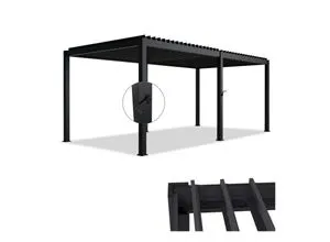 Juskys Lamellendach Tahiti 3x5,9 m