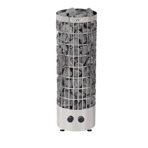Harvia Saunaofen PC70 Cilindro 6,8 kW Edelstahl - Saunaöfen & Heizgeräte, leistungsstarker Elektroofen für entspannende Saunagänge mit hochwertigem Edelstahlgehäuse.