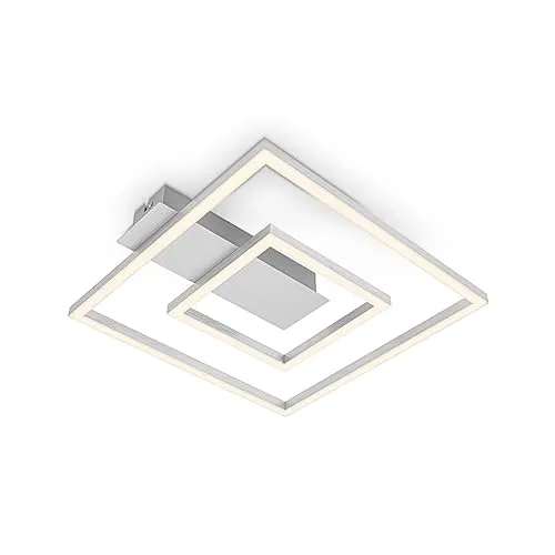 BRILONER LED Deckenlampe Frame – Elegante 18W Deckenleuchte - Deckenleuchten für stilvolle Beleuchtung: Mit 2100 Lumen und warmweißer Lichtfarbe sorgt diese flache Lampe für eine angenehme Atmosphäre in jedem Raum.