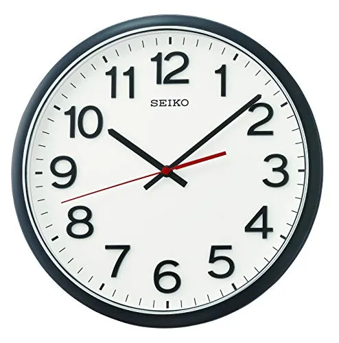 Wanduhren Schwarz von Seiko Clocks