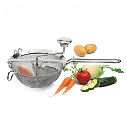 Weis Passiersieb aus Edelstahl, Silber - Edelstahl Passiersieb 38 x 20 x 15 cm, 0,64 mm Siebgewebe für extrafeines Passiergut, leicht zu reinigen, ideal für Profiküchen und Hobbyköche