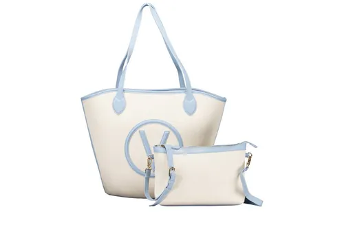 Valentino Bags Covent Shopper beige/blau VBS7QO01CAN-S35 in blau von Valentino