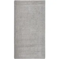 vidaXL Shaggy-Teppich Hellgrau 80x150 cm - Rutschfest & Pflegeleicht - Kurzflor-Teppich mit 20 mm Florhöhe, der Wärme und Komfort bietet. Ideal für jeden Raum, langlebig und maschinenwaschbar für einfache Pflege.