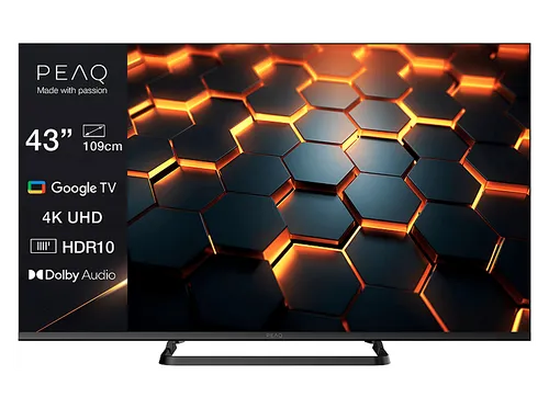 PEAQ PTV 43GU-5026C LED TV (Flat, 43 Zoll / 108,0 cm, UHD 4K, SMART TV)