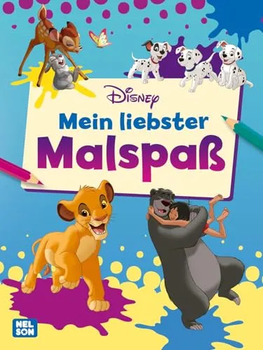 Disney Kreative Beschäftigung: Mein liebster Malspaß: Mit mehr als 60 tollen Ausmalbildern | Malbuch ab 3 Jahren mit Motiven aus den schönsten Disney-Filmen