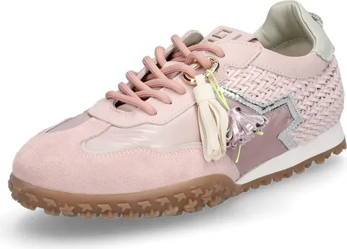 Gio+ Damen Sneaker Rosa 39 EU - Modische Damen Sneaker in Rosa, Größe 39. Aus hochwertigem Leder und Textil, mit herausnehmbarer Innensohle für optimalen Tragekomfort. Ideal für den lässigen Alltag.